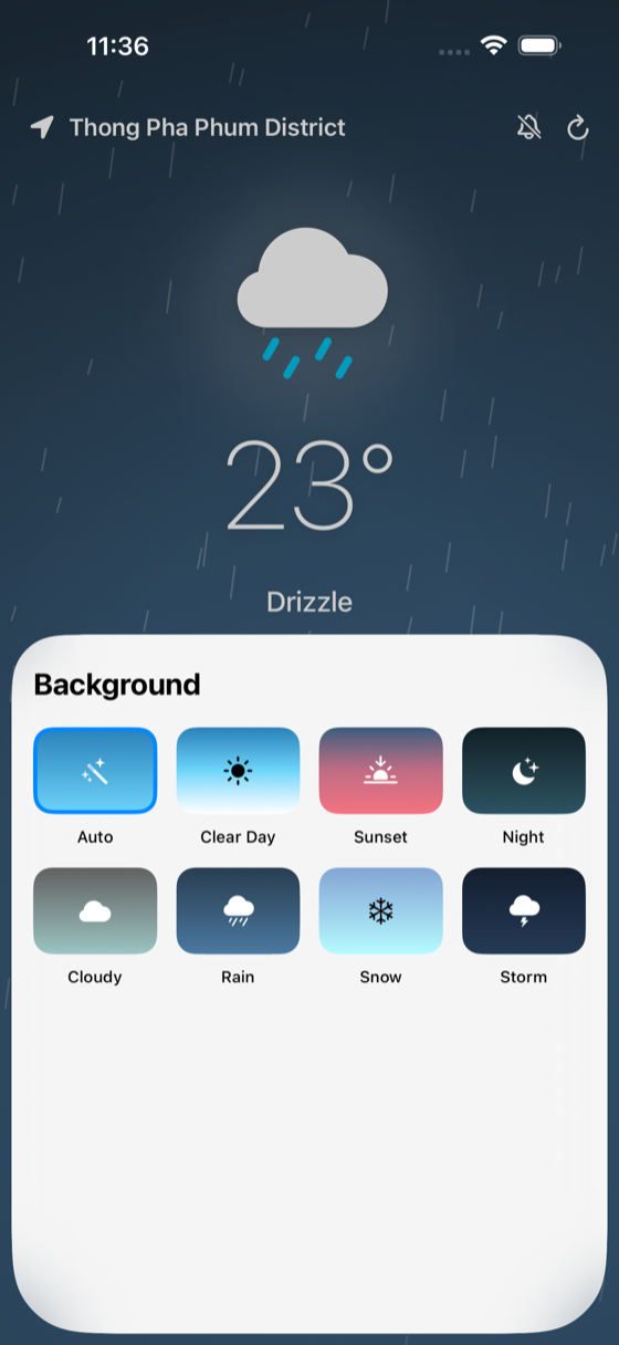 Eight background themes